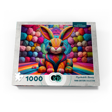Psychedelic Bunny: Yarn Critters Collection 1000 Jigsaw Puzzle box view3