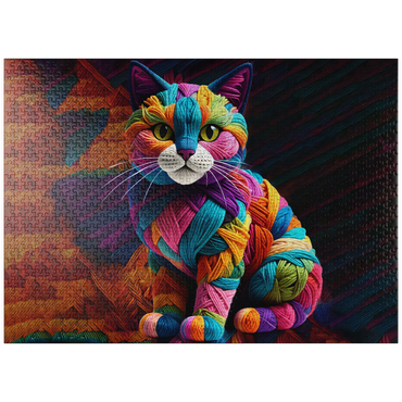 puzzleplate Sneaky Cat: Yarn Critters Collection 1000 Jigsaw Puzzle