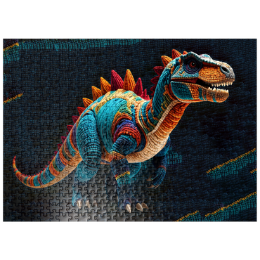 puzzleplate Dinosaur: Yarn Critters Collection 500 Jigsaw Puzzle