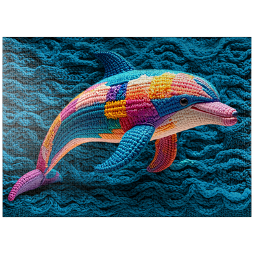 puzzleplate Dolphin: Yarn Critters Collection 1000 Jigsaw Puzzle