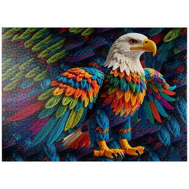 puzzleplate Majestic Eagle: Yarn Critters Collection 1000 Jigsaw Puzzle