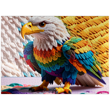 puzzleplate Bald Eagle: Yarn Critters Collection 1000 Jigsaw Puzzle