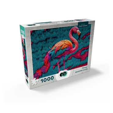 Flamingo: Yarn Critters Collection 1000 Jigsaw Puzzle box view2