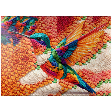 puzzleplate Hummingbird: Yarn Critters Collection 1000 Jigsaw Puzzle