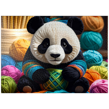 puzzleplate Panda: Yarn Critters Collection 1000 Jigsaw Puzzle