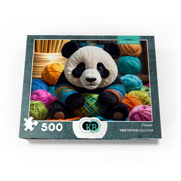 Panda: Yarn Critters Collection 500 Jigsaw Puzzle box view3