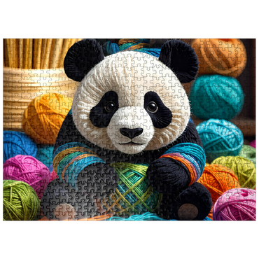 puzzleplate Panda: Yarn Critters Collection 500 Jigsaw Puzzle