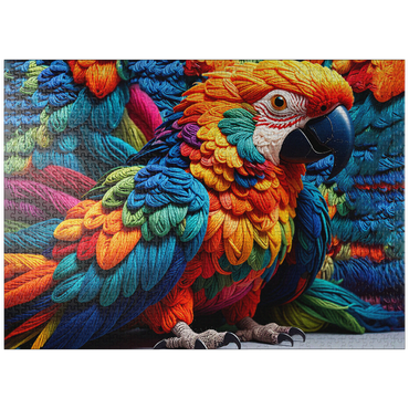 puzzleplate Parrot: Yarn Critters Collection 1000 Jigsaw Puzzle