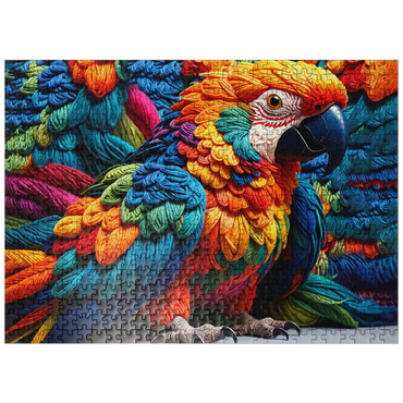 puzzleplate Parrot: Yarn Critters Collection 500 Jigsaw Puzzle