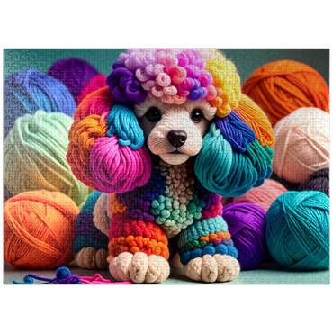 puzzleplate Poodle: Yarn Critters Collection 1000 Jigsaw Puzzle