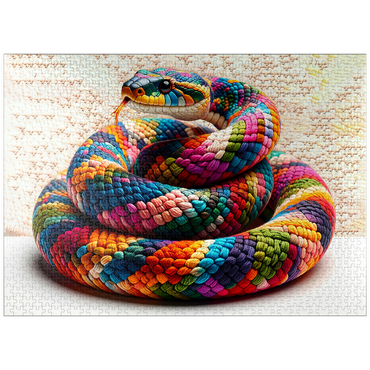 puzzleplate Snake: Yarn Critters Collection 1000 Jigsaw Puzzle