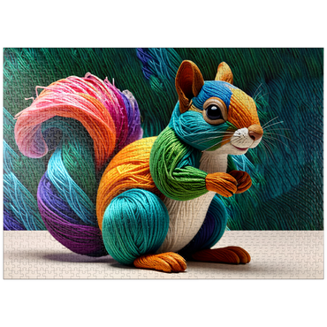 puzzleplate Squirrel: Yarn Critters Collection 1000 Jigsaw Puzzle