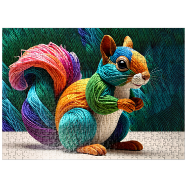 puzzleplate Squirrel: Yarn Critters Collection 500 Jigsaw Puzzle