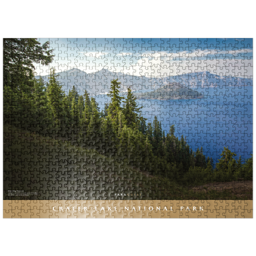 puzzleplate Crater Lake National Park: Rim Village Promenade 500 Jigsaw Puzzle