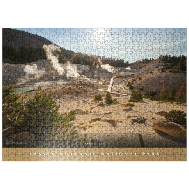 puzzleplate Lassen Volcanic National Park: Bumpass Hell 500 Jigsaw Puzzle