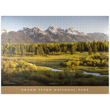 puzzleplate Grand Teton National Park: Blacktail Ponds 1000 Jigsaw Puzzle