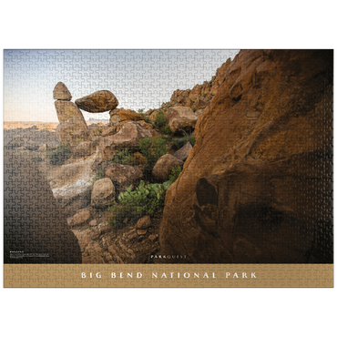 puzzleplate Big Bend National Park: Balanced Rock 1000 Jigsaw Puzzle