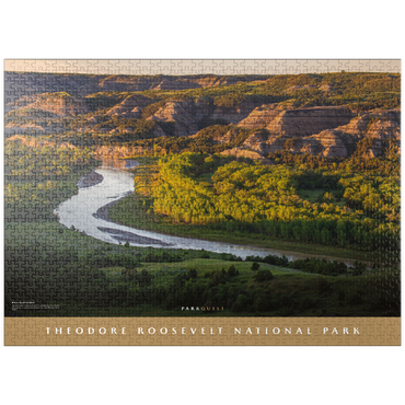 puzzleplate Theodore Roosevelt National Park: River Bend Overlook 1000 Jigsaw Puzzle