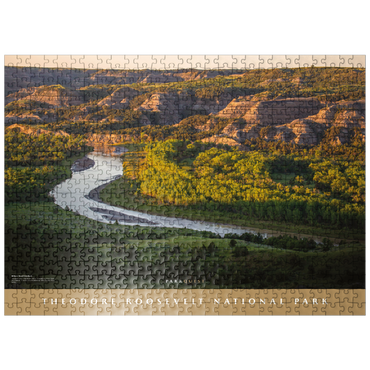 puzzleplate Theodore Roosevelt National Park: River Bend Overlook 500 Jigsaw Puzzle