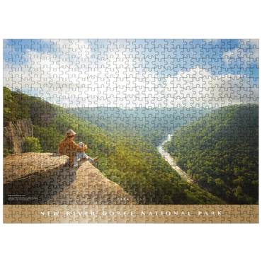 puzzleplate New River Gorge National Park: Diamond Point Overlook 500 Jigsaw Puzzle