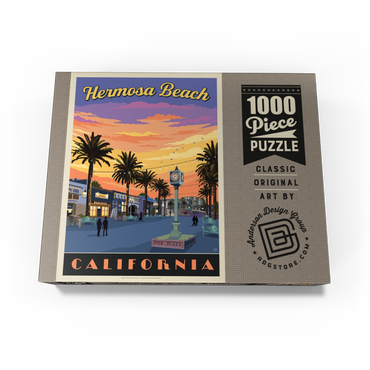 Hermosa Beach Pier Sunset Charm, California 1000 Jigsaw Puzzle box view3