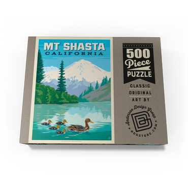 Mount Shasta Duck Lake Serenity, California 500 Jigsaw Puzzle box view3