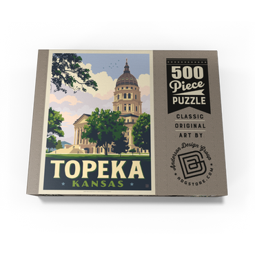 Topeka Kansas Capitol Classic Charm 500 Jigsaw Puzzle box view3