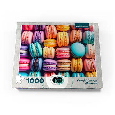 Assorted Colorful Macarons 1000 Jigsaw Puzzle box view3