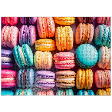 puzzleplate Assorted Colorful Macarons 500 Jigsaw Puzzle