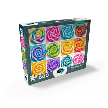 Taffy Candy Peppermint Swirls 500 Jigsaw Puzzle box view2