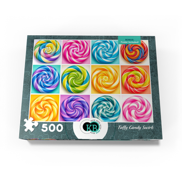 Taffy Candy Peppermint Swirls 500 Jigsaw Puzzle box view3