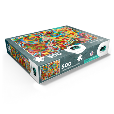 Gummi Worms Graffiti 500 Jigsaw Puzzle box view1