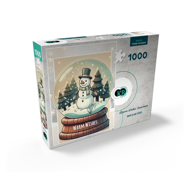Warm Wishes Snowman 1000 Jigsaw Puzzle box view2