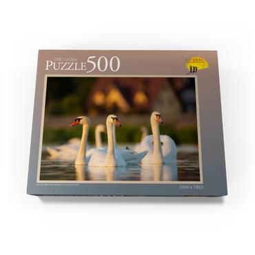 Swan Trio 500 Jigsaw Puzzle box view1