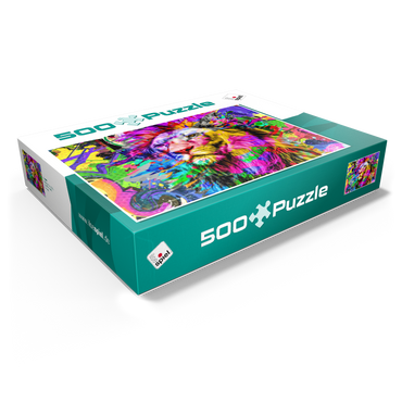 Fantastic lion 500 Jigsaw Puzzle box view1