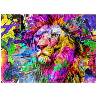 puzzleplate Fantastic lion 500 Jigsaw Puzzle