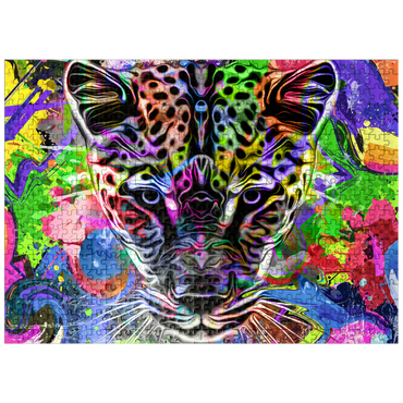 puzzleplate Fantastic leopard 500 Jigsaw Puzzle