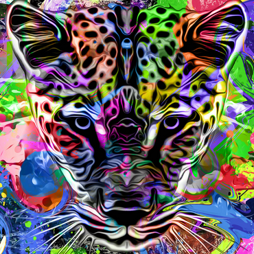 Fantastic leopard 500 Jigsaw Puzzle 3D Modell