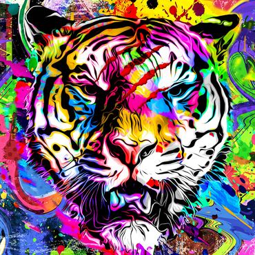 Fantastic tiger 1000 Jigsaw Puzzle 3D Modell