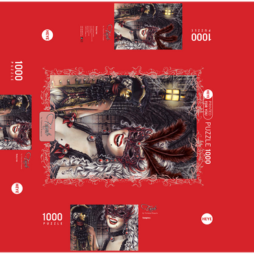 Vampires - Victoria Francés - Favole 1000 Jigsaw Puzzle box 3D Modell