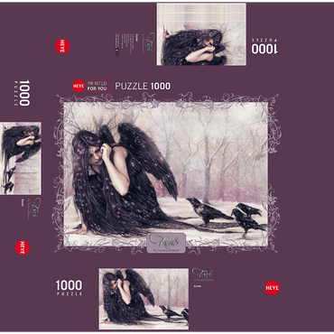 Raven - Victoria Francés - Favole 1000 Jigsaw Puzzle box 3D Modell