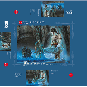 Meditation - Luis Royo - Fantasies 1000 Jigsaw Puzzle box 3D Modell