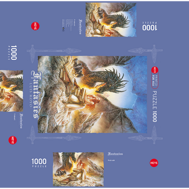 Firebreath - Luis Royo - Fantasies 1000 Jigsaw Puzzle box 3D Modell