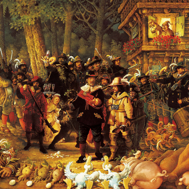 Rembrandt - Michael Ryba - Cartoon Classics 500 Jigsaw Puzzle 3D Modell