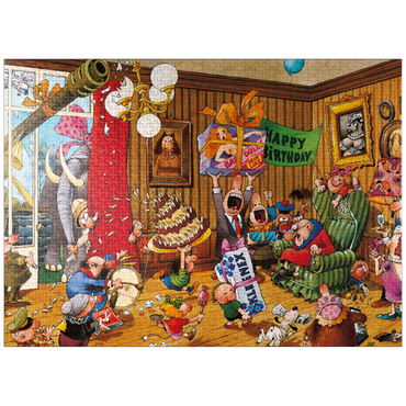 puzzleplate Birthday - Jean-Jacques Loup - Cartoon Classics 1000 Jigsaw Puzzle