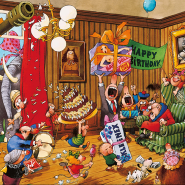 Birthday - Jean-Jacques Loup - Cartoon Classics 500 Jigsaw Puzzle 3D Modell