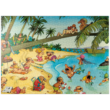 puzzleplate Beachies - Jean-Jacques Loup - Cartoon Classics 1000 Jigsaw Puzzle