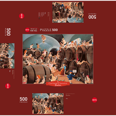 Vino - Blachon - Cartoon Classics 500 Jigsaw Puzzle box 3D Modell