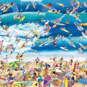Surfing - Blachon - Cartoon Classics 500 Jigsaw Puzzle 3D Modell