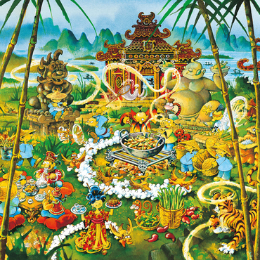 Peking Duck - Michael Ryba - Cartoon Classics 500 Jigsaw Puzzle 3D Modell